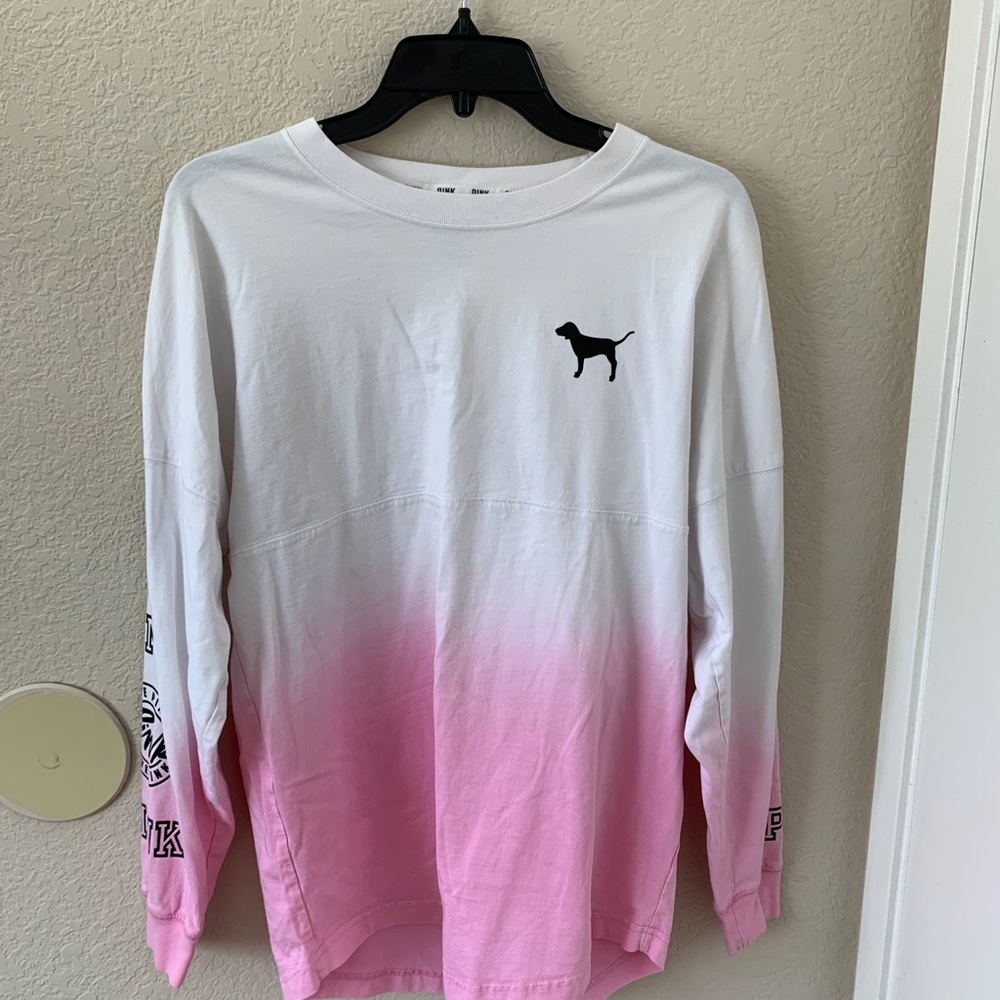 Victoria’s secret pink ombre crew